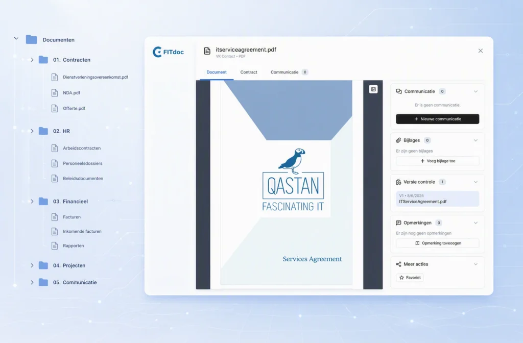 FITdoc DMS versiebeheer om altijd de meest recente documenten bij de hand te houden