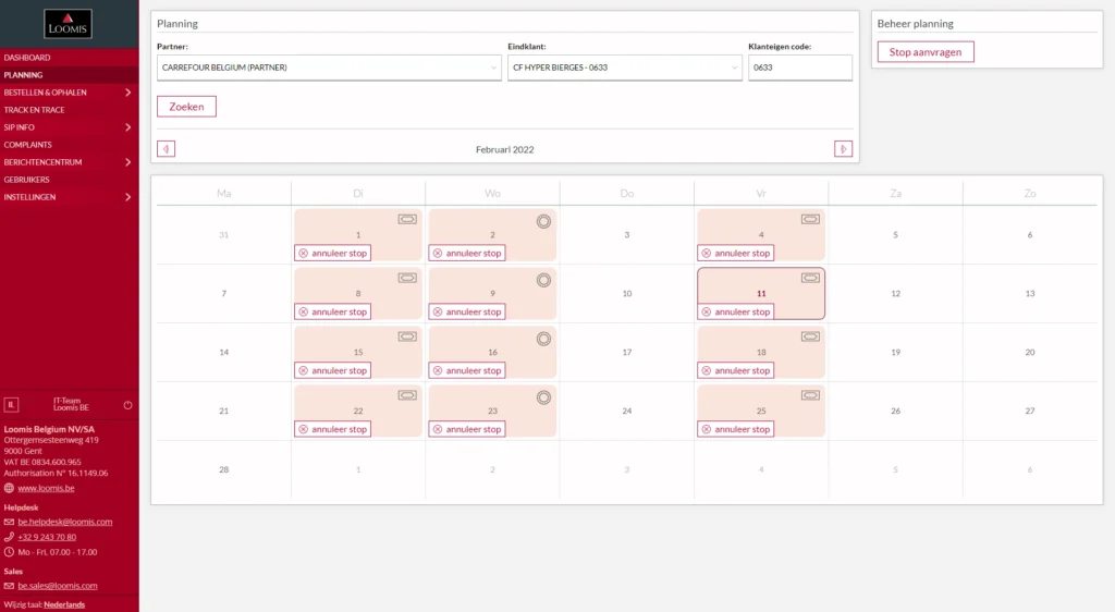Klantenportaal MyLoomis door Qastan